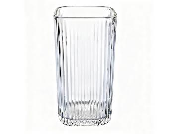 方口條紋玻璃直杯